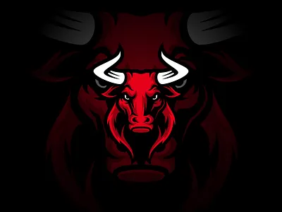 Bull Head buffalo bull head bull logo bulls horn power red red bull sport strenght