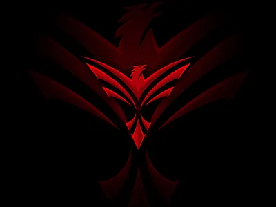 Red Phoenix abstract animal bird fire bird logo phoenix phoenix logo red red phoenix strenght wing