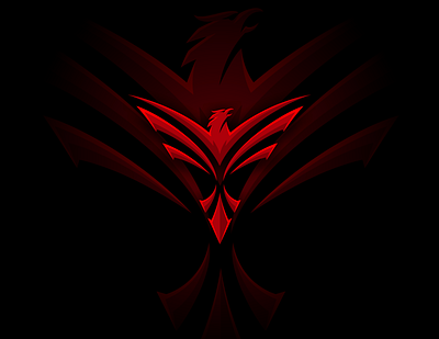 Red Phoenix abstract animal bird fire bird logo phoenix phoenix logo red red phoenix strenght wing