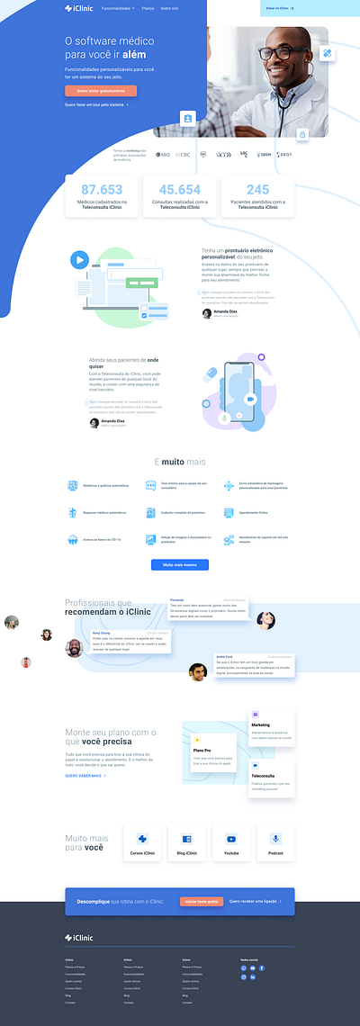 Health Tech Homepage design doctor flat health homepage illustration landingpage minimal physician ui ux