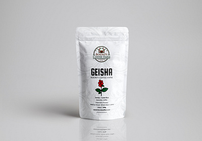 Geisha Coffee Packaging Design adobe photoshop coffee coffee label coffee packaging coffee packing coffee sticker design graphics deisgn packaging deisgn product packaging