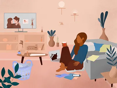 wfh distractions conceptual illustration digital digital art digital illustration editorial illustration illustration photoshop