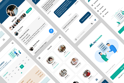 Schedule app app design ui ux website