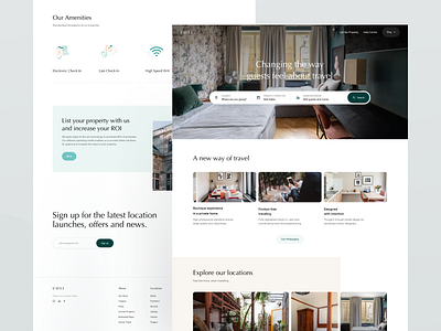 COSI — Landing Page airbnb book book now booking bookings estate home hotel hotel booking hotel booking app landing property management property marketing property page real estate real estate agency real estate agent rental rental app rental website