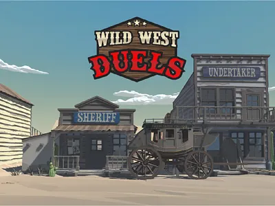 Wild West Duels! branding design flat graphic design icon illustration logo minimal typography vector