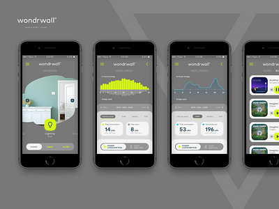 Wondrwall Pitch app control home ios mobile mobile design ui ux