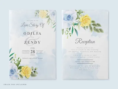 beautiful wedding card floral watercolor beautiful bouquet card decoration decorative design elegant floral flower frame greenery greeting illustration invitation invite leaf rose vector watercolor wedding