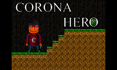 Corona hero game - Title 2d art covid19 game design game art gimp pixel pixel art sprite