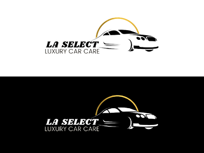 LOGO DESIGN - LA SELECT LUXURY CAR CARE branding branding agency branding identity graphic design high resolution logo design luxury brand minimal transparent typography