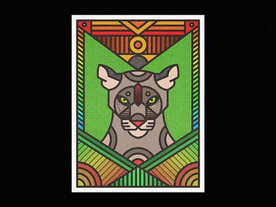 Puma Concolor art art print artist artwork digital art digital illustration homedecor illustration art poster poster a day poster challenge poster design print prints screen print society6 vector art wallet