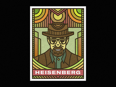 Heisenberg art art print artist artwork digital art digital illustration homedecor illustration art poster poster a day poster challenge poster design print prints screen print society6 vector art wallet