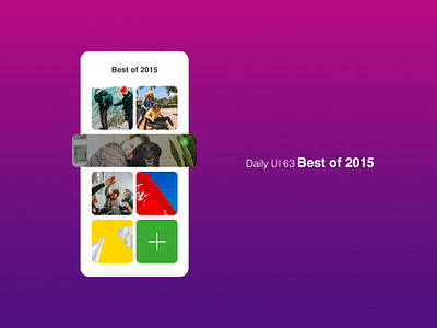 Daily UI 63/100 - Best of 2015 app best of 2015 dailyui dailyuichallenge design mobile ui ux web website