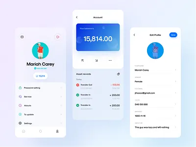 Blockchain Trendy play app apple billing design blockchain blockchaintechnology branding card design editorial design icons ios mobile settings ui transfer typography ui vector