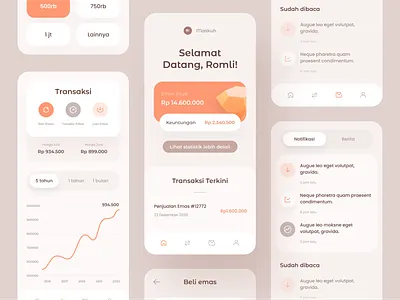 Gold Investment App app cards chart dashboard design finance fintech icons illustration investment investment app ios mobile stats ui ux