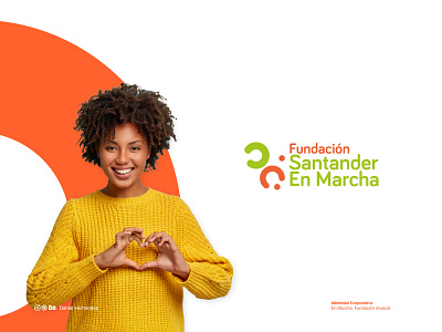 FUNDACIÓN SANTANDER EN MARHCA brand design branding corporate branding corporate identity design icon logo logotype minimal vector