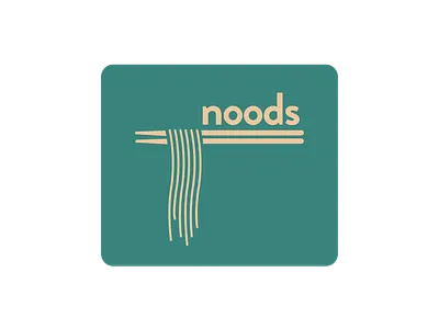 Noods Logo: Packaging Design branding flat icon illustration logo