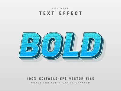 Blue bold text effect with texture animation branding clean design graphic design icon illustration minimal typography vector web