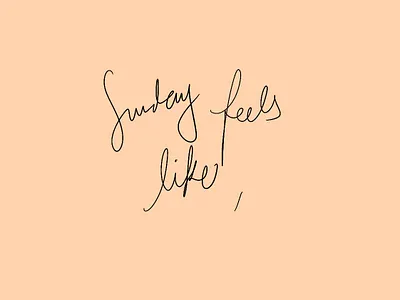 Logo Design: sundayfeelslike hand drawn handlettering handmade logo minimalist type typedesign