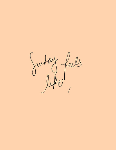 Logo Design: sundayfeelslike hand drawn handlettering handmade logo minimalist type typedesign