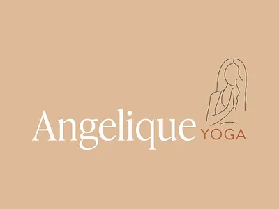 Logo Design for Angelique Yoga branding design flat icon icons illustration logo minimalist vector