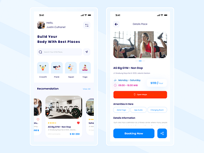 Slupgym.io - Gym App Mobile app design designer gym gym app health app healthy mobile app rent typographic ui uidesign ux uxdesign