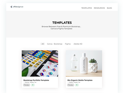 Template Page bootstrap brand figma free freebie ui ux