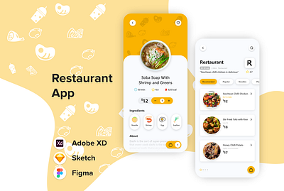 Restaurant App UI Design adobe xd app app design art creative design designer graphic design illustration inspiration mobile app mobile design mobile ui mobile uiux ui ui design uiux uiuxdesign uiuxdesigner uxdesign