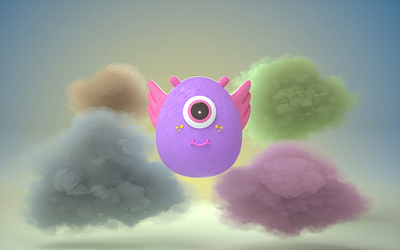Floaty 3d character cinema4d design illustraion illustration octane