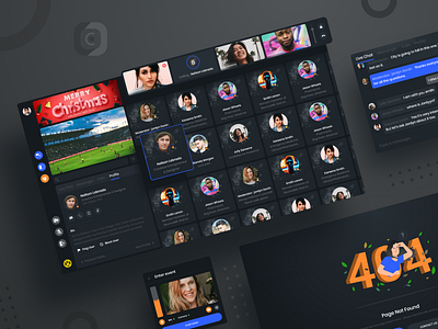 Video Conferencing Solution Web UI 3d 404 app design card ui dark ui dashboard grid layout homepage landing page listing page tutorial web ui ux video app video calling video conference video conferencing web ui web ui design webinar