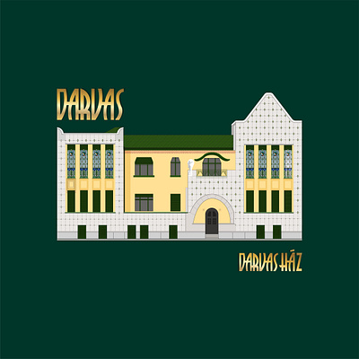 Darvas ház Nagyváradi szecessziós mùzeum art nouveau branding casa darvas darvas ház design illustration oradea szecesszio szecesszió szecesszió vector