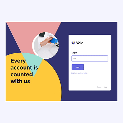 Wallet login app design flat illustration ui ux web