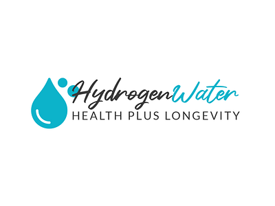 Hydrogen Water Logo hydrogen logo logo design logodesign water