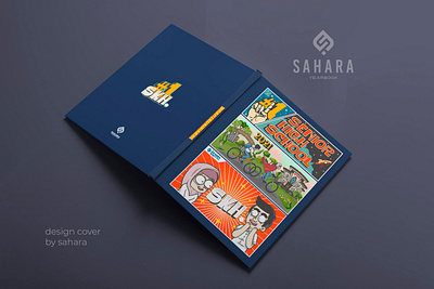 Senior High School concept covebook cover design coverbook design illustration illustrator yearbook yearbookmaker