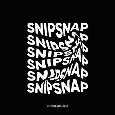 snipsnap branding dark mode design digital art illustration mockup photoshop typogaphy vector