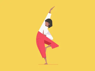 Flat woman vector character illustration in yoga meditation pose art design drawing female flat girl hero illustration illustration art illustrations illustrator image meditation pose poses simple ui ux woman yoga