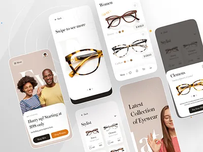 Latest Collection of Eyewear 2021 trend app app design app design icon ui web ios guide brand brand design brand identity branding branding agency branding concept branding design dribbble 2021 dribbble best shot eyeswear eyewear ios app ios apps ofspace ofspace academy ofspace agency