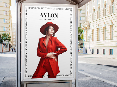 AYLON – Copenhagen, spring campaign billboard design campaign cover design fashion brand graphic design layout layout design lookbook design outdoor advertising print print design