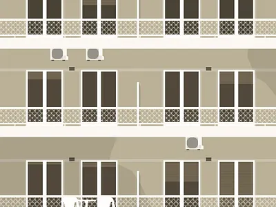The houses of Athens / 01 architecture athens building illustration urban