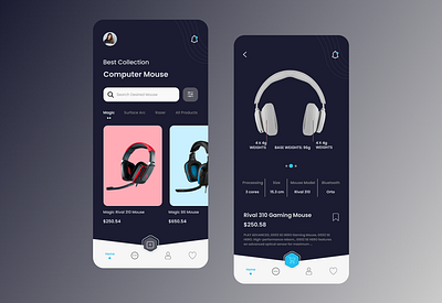 Music Accessory App app design ui ux