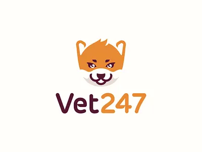Vet247 Logo Design - Dog, Animal, Animals, Veterinarian animal animals nature appicon brand branding creative design dog cat pet icon icons lgpo logp brabding logo logo design logodesign logotype logotipo loog lgoo lgo smart clever modern symbol tech fintech technology vector vet veterinary veterinarian