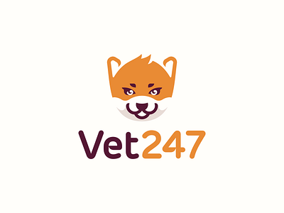 Vet247 Logo Design animal animals nature appicon brand branding creative design dog cat pet icon icons identity logo logodesign logotype smart clever modern symbol tech fintech technology vet veterinary veterinarian