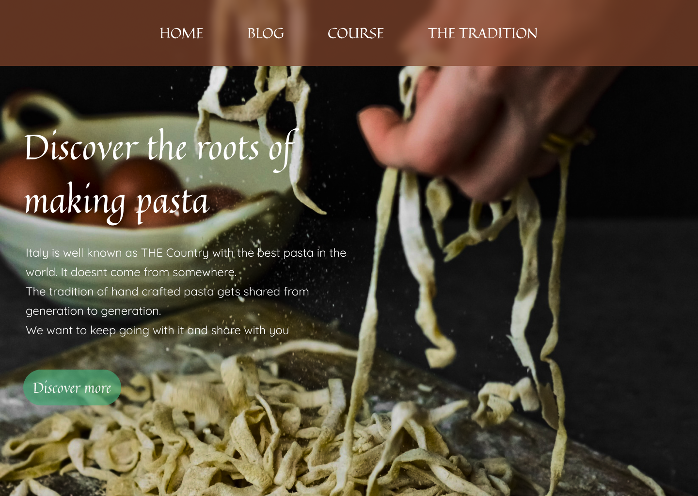 Example of Tradition of Pasta