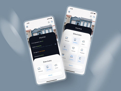 Home Screen for Smart Home Control Application app control design home screen interface mobile smarthome stacks ui ux