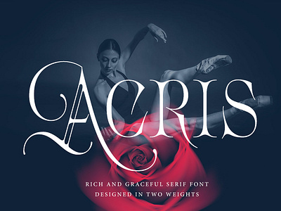 Acris Serif Font branding elegant font graceful logo logotype luxury mystic rich romantic serif font sexy typeface typography