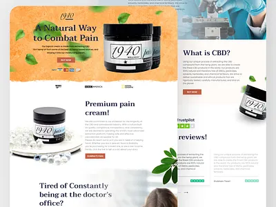 Medicine Landing Page accessories branding contact design ecommerce app landing page landing page concept ui
