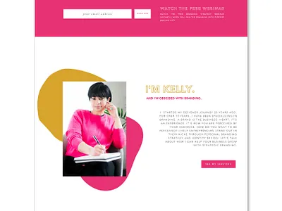 Website Design - Kelly Brito branding design logotype minimalist website design wordpress theme