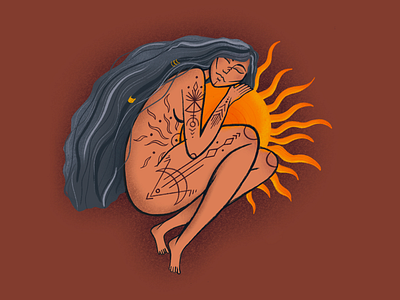 The Sun Keeper art artwork illustration illustration art illustrators procreate procreate art