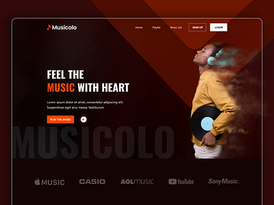 Music Website Exploration agency branding creativepeoples dark music dark ui debut shot landign page music album music app music art music artwork music artwork design music landing page music player ui music website musician ui uiux webdesign