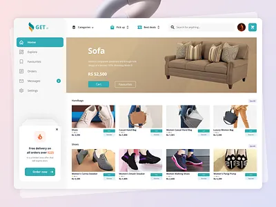 Accessories Dashboard @daily ui @storedashboard design