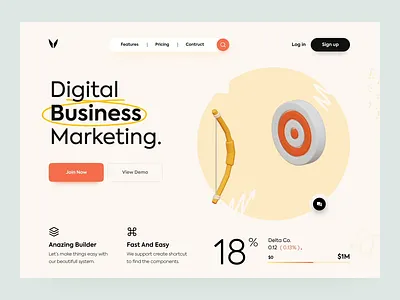 Marketing Web Header after effect animation animation after effects animation design color header header design header exploration headers popular shot web web design webdesign website website design